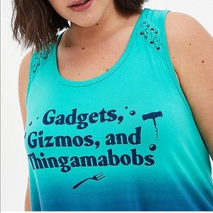 Torrid Disney Little Mermaid Ariel Dip Dye Tank